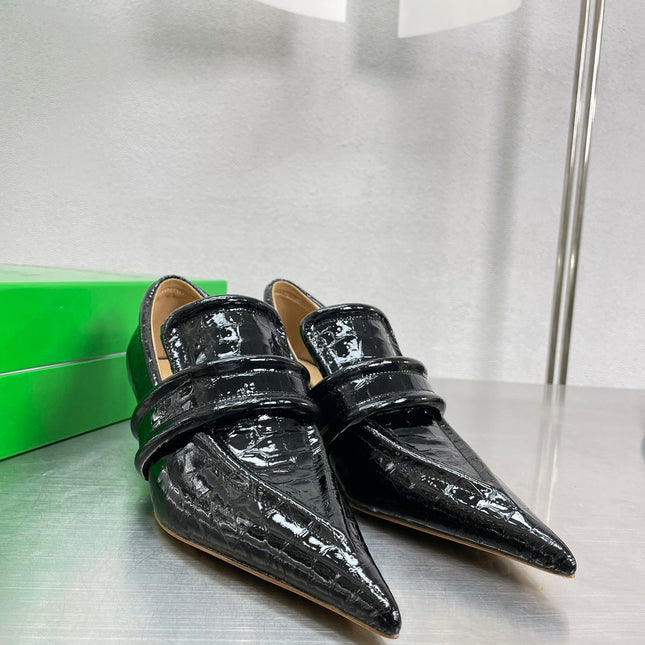 HIGH PUMP 35 MM IN BLACK PATENT CALFSKIN