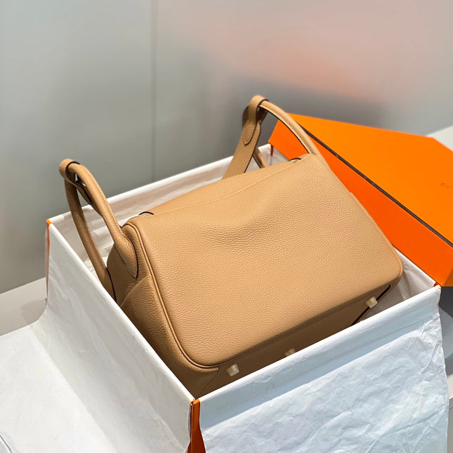 HM LINDY 30 BAG CAMEL CALFSKIN