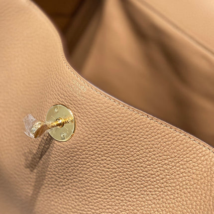 HM LINDY 30 BAG CAMEL CALFSKIN