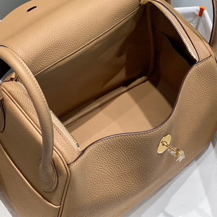 HM LINDY 30 BAG CAMEL CALFSKIN