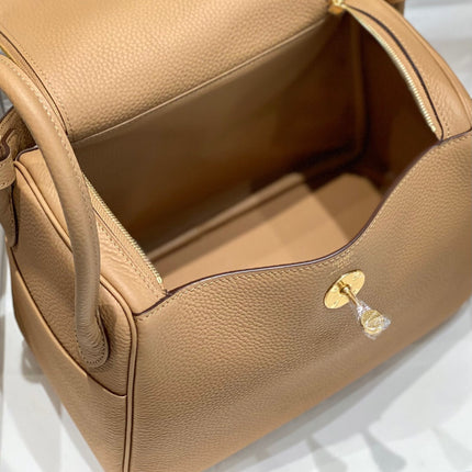 HM LINDY 26 BAG CAMEL CALFSKIN