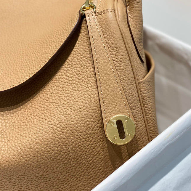 HM LINDY 26 BAG CAMEL CALFSKIN