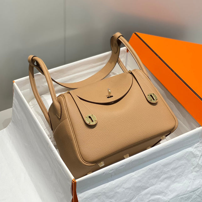 HM LINDY 26 BAG CAMEL CALFSKIN