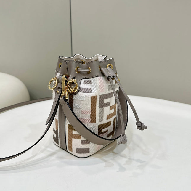 MON TRESOR 18 WITH FF MOTIF IN MULTICOLOR JACQUARD FABRIC