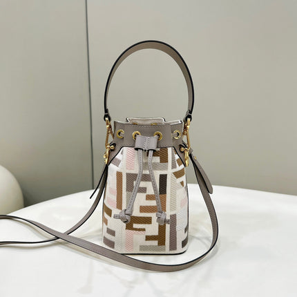 MON TRESOR 18 WITH FF MOTIF IN MULTICOLOR JACQUARD FABRIC