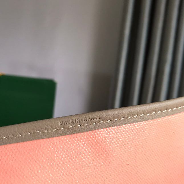 SAINT LOUIS PM 40 IN GREY MIX PINK GOYARDINE CANVAS AND CALFSKIN