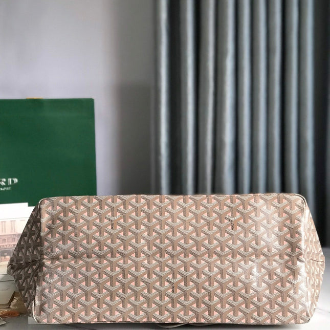 SAINT LOUIS PM 40 IN GREY MIX PINK GOYARDINE CANVAS AND CALFSKIN