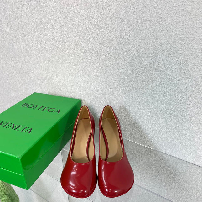 ATOMIC HIGH PUMP 9 CM IN RUBY RED CALFSKIN