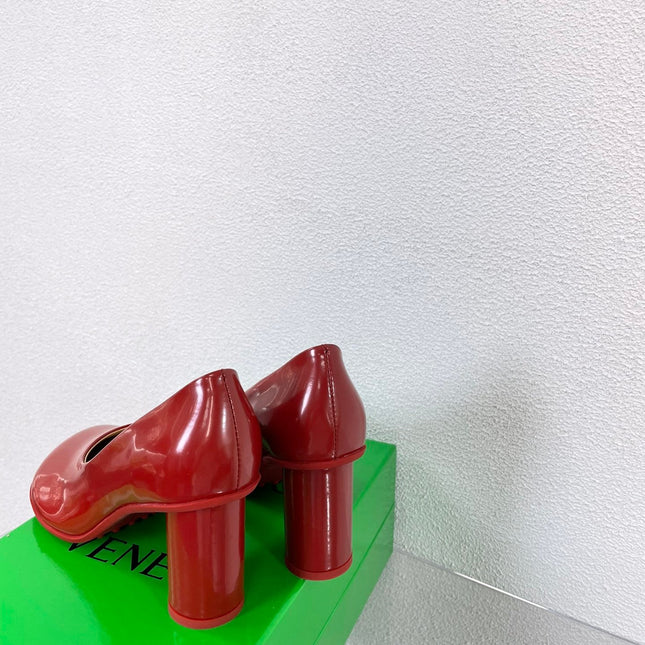 ATOMIC HIGH PUMP 9 CM IN RUBY RED CALFSKIN