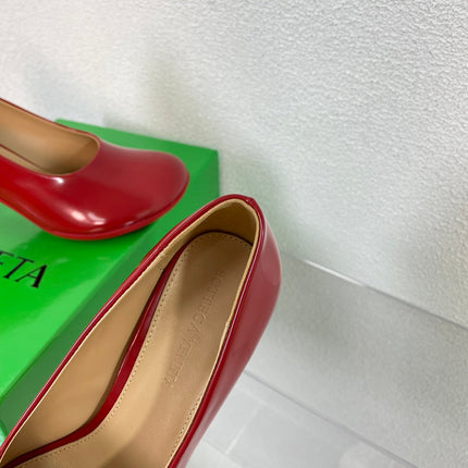 ATOMIC HIGH PUMP 9 CM IN RUBY RED CALFSKIN