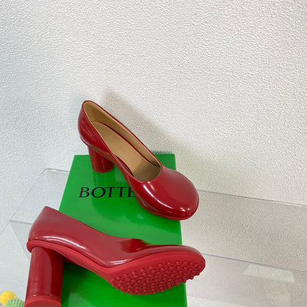 ATOMIC HIGH PUMP 9 CM IN RUBY RED CALFSKIN