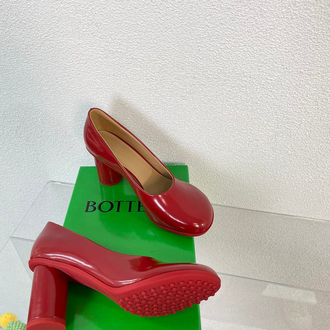 ATOMIC HIGH PUMP 9 CM IN RUBY RED CALFSKIN