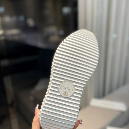 NAMA SNEAKER IN WHITE LAMBSKIN AND SUEDE