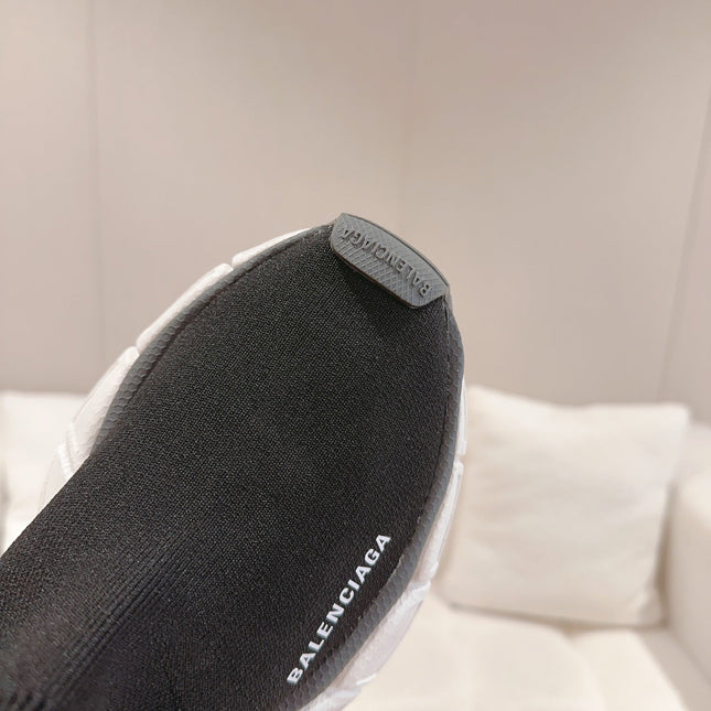 BALENCIAGA 25S SPEED TRAINER SNEAKERS 55 MM IN BLACK KNIT STYLE 3