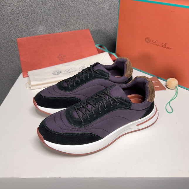 LP WEEKEND WALK SNEAKERS GRAPE AND BLACK SUEDE