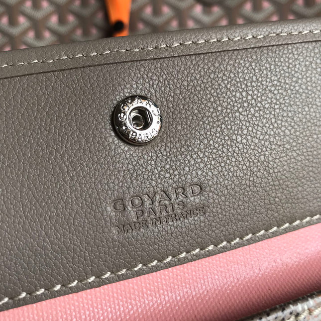 SAINT LOUIS PM 34 IN GREY MIX PINK GOYARDINE CANVAS AND CALFSKIN