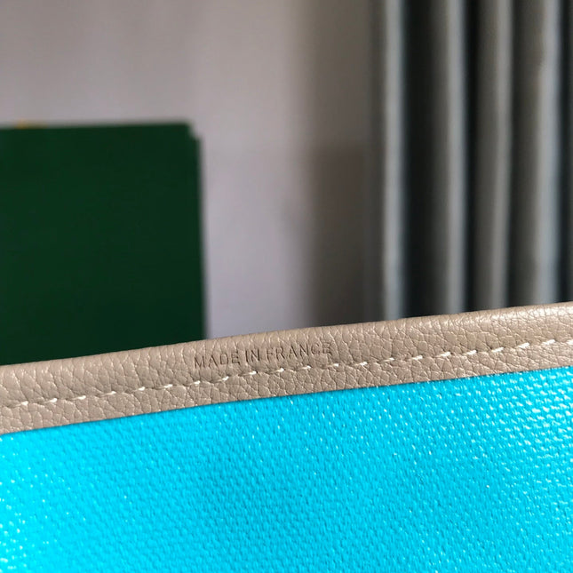 SAINT LOUIS PM 34 IN GREY MIX BLUE GOYARDINE CANVAS AND CALFSKIN