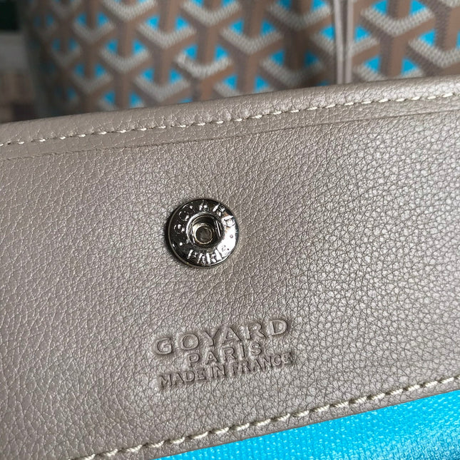 SAINT LOUIS PM 34 IN GREY MIX BLUE GOYARDINE CANVAS AND CALFSKIN