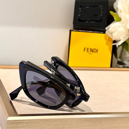 FOLDABLE FF DIAMONDS CAT-EYE SUNGLASSES 548844 IN ACETATE
