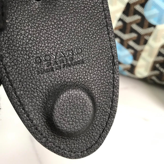 SAINT LOUIS PM BAG 34 IN BLUE LETTRES CAMOUFLAGE GOYARDINE CANVAS