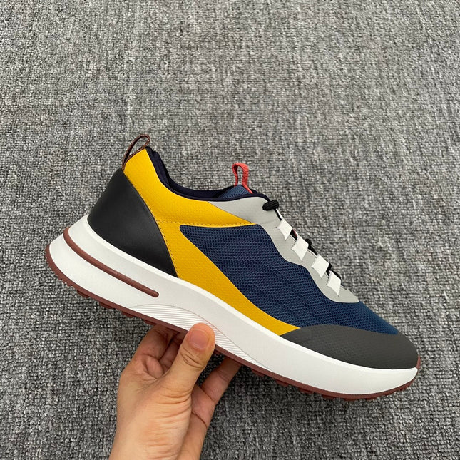 LP BRUNELLO SNEAKERS MULTI - CHARCOAL AND NAVY MESH CALFSKIN