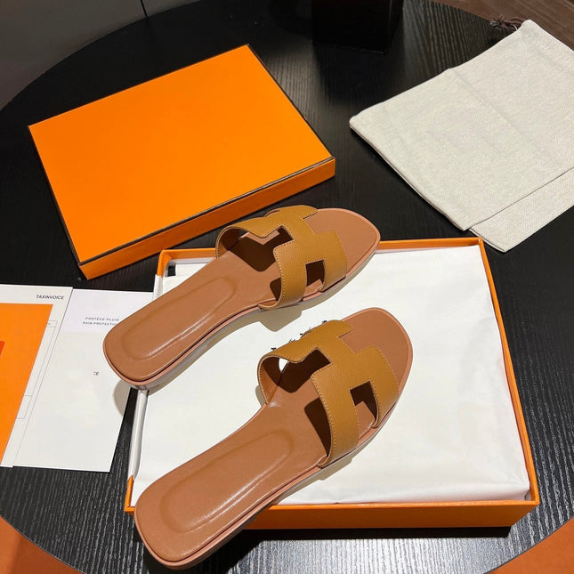 0RAN SANDAL Leather Brown