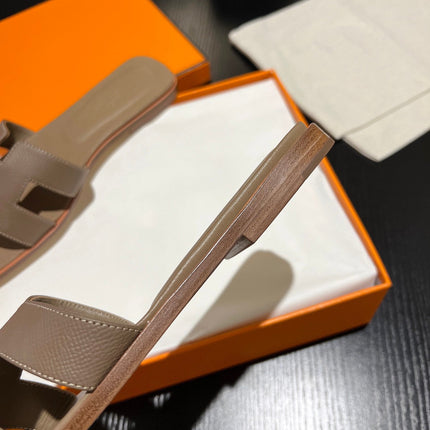 0RAN SANDAL Leather Peanut