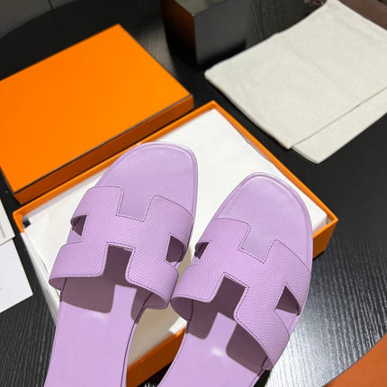 0RAN SANDAL Leather Lavender