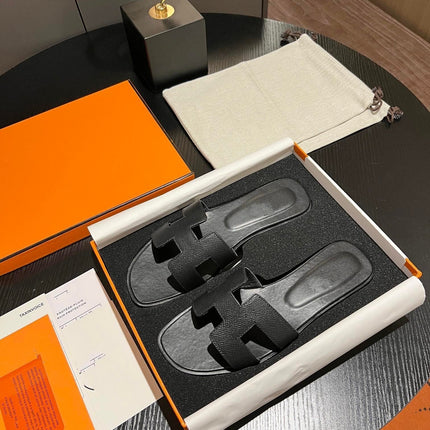 0RAN SANDAL Leather Black