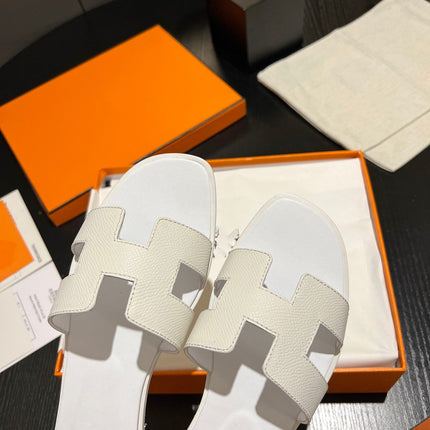 0RAN SANDAL Leather White