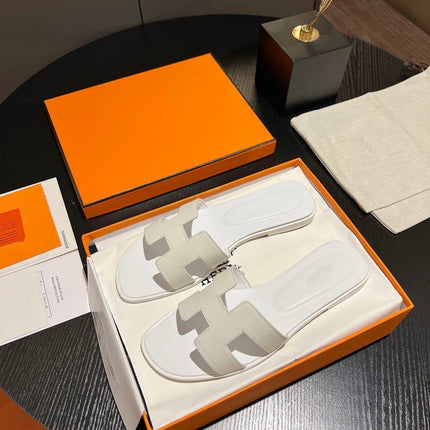 0RAN SANDAL Leather White