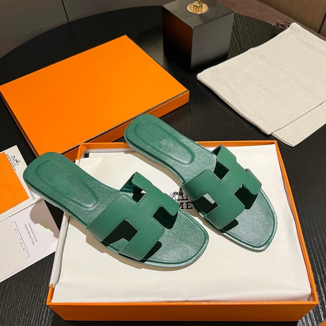 0RAN SANDAL Leather Ocean