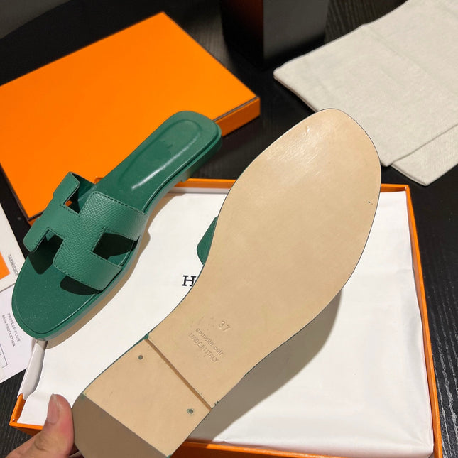 0RAN SANDAL Leather Ocean