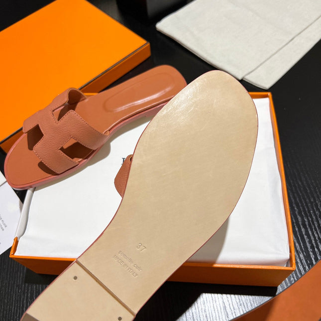 0RAN SANDAL Leather Carrot