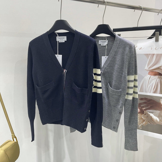 THOM V-NECK WOOL CARDIGAN 169441