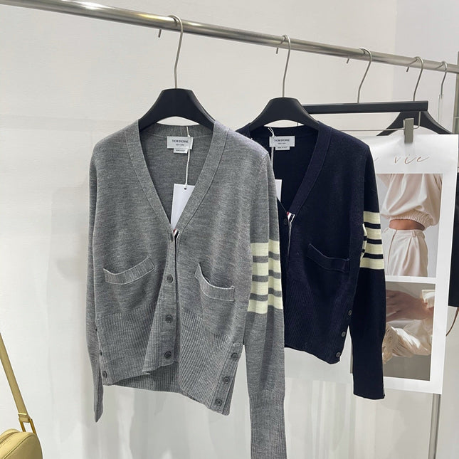 THOM V-NECK WOOL CARDIGAN 169441