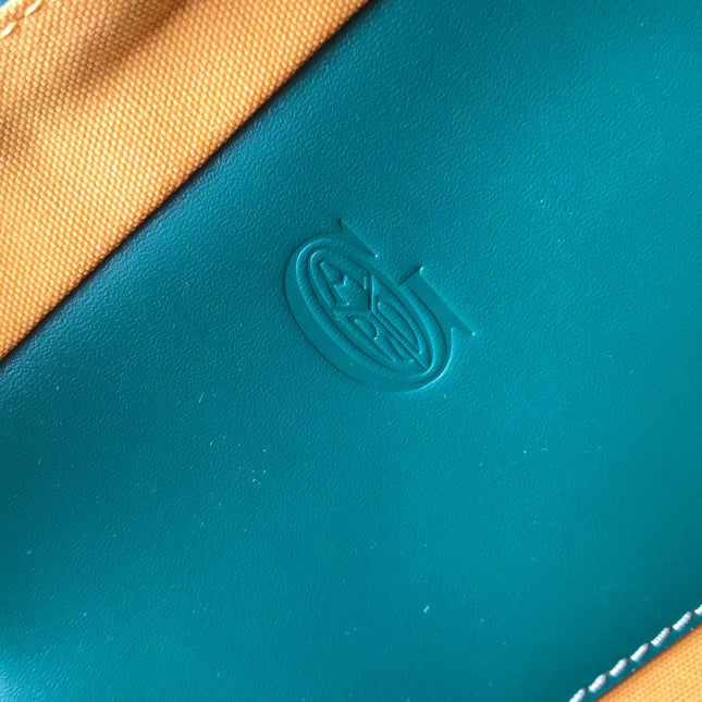 AMBASSADE DOCUMENT CASE 35 IN GREEN GOYARDINE CANVAS