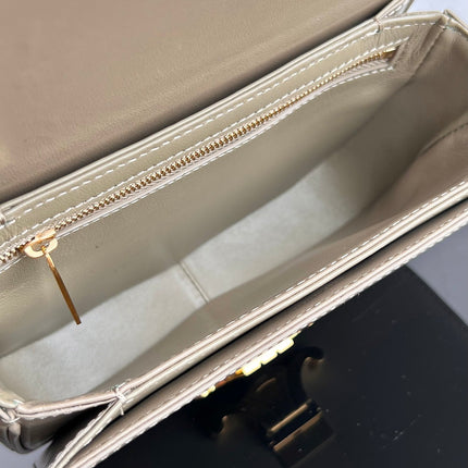 TRIOMPHE TEEN 22 PEBBLE GREY COWHIDE