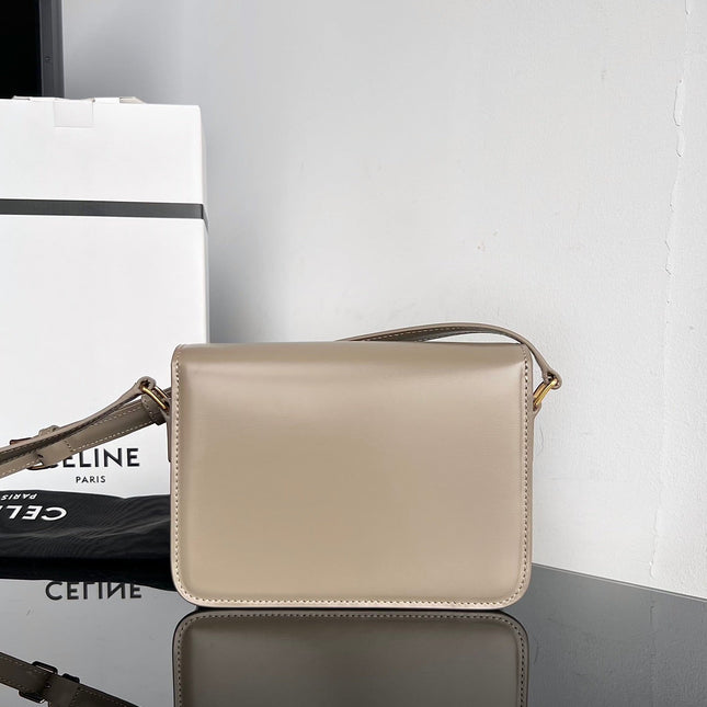 TRIOMPHE TEEN 22 PEBBLE GREY COWHIDE