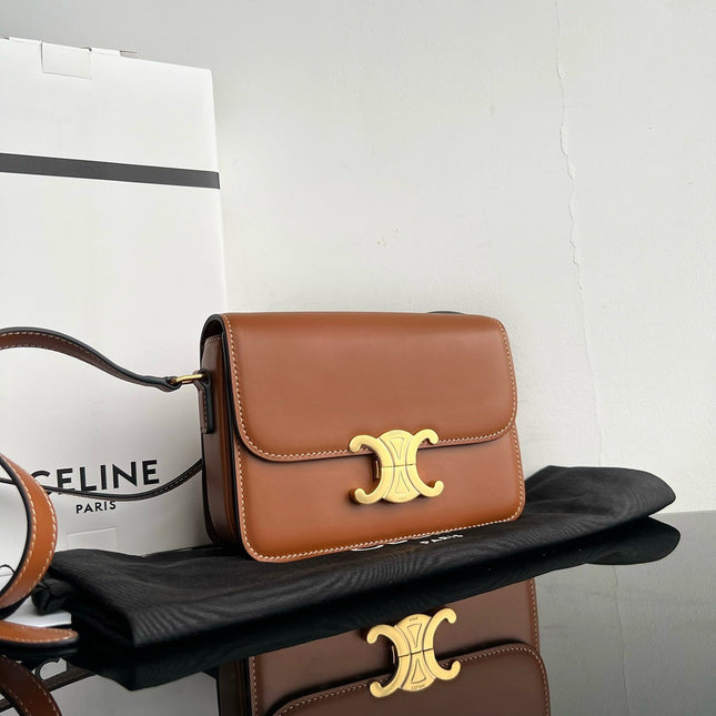 TRIOMPHE TEEN 22 CINNAMON BROWN COWHIDE