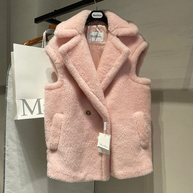 MAX MARA 25S SLEEVELESS TEDDY VEST 064