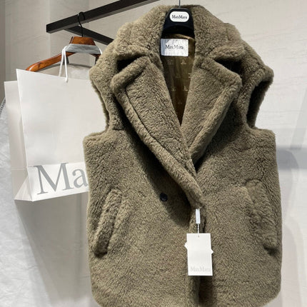 MAX MARA 25S SLEEVELESS TEDDY VEST 90550