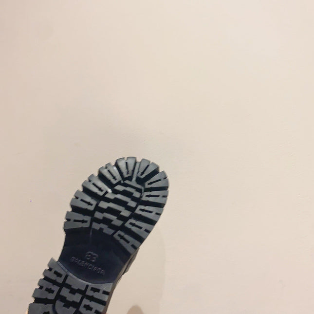 BALENCIAGA 25S LOAFERS IN BLACK MIX WHITE CALFSKIN