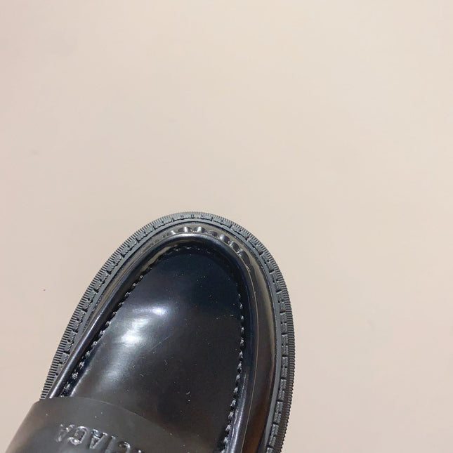 BALENCIAGA 25S LOAFERS IN BLACK CALFSKIN