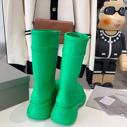 CROCS BOOTS IN GREEN RUBBER
