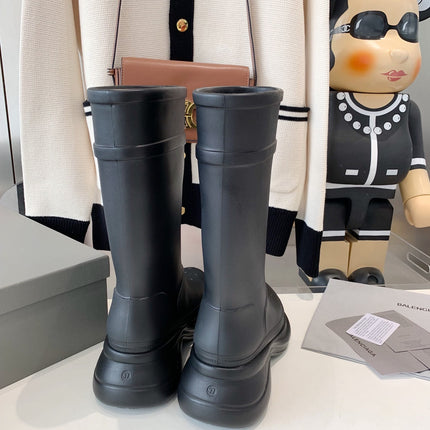 CROCS BOOTS IN BLACK RUBBER