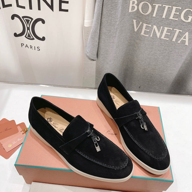 LP SUMMER CHARMS WALK LOAFERS BLACK SUEDE