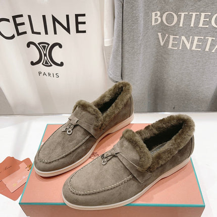 LP SUMMER CHARMS WALK LOAFERS ASH BROWN FLEECE