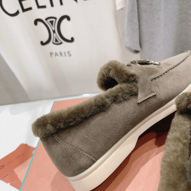 LP SUMMER CHARMS WALK LOAFERS ASH BROWN FLEECE