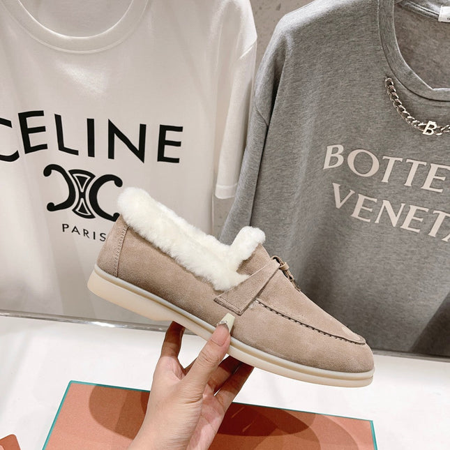 LP SUMMER CHARMS WALK LOAFERS PEANUT FLEECE